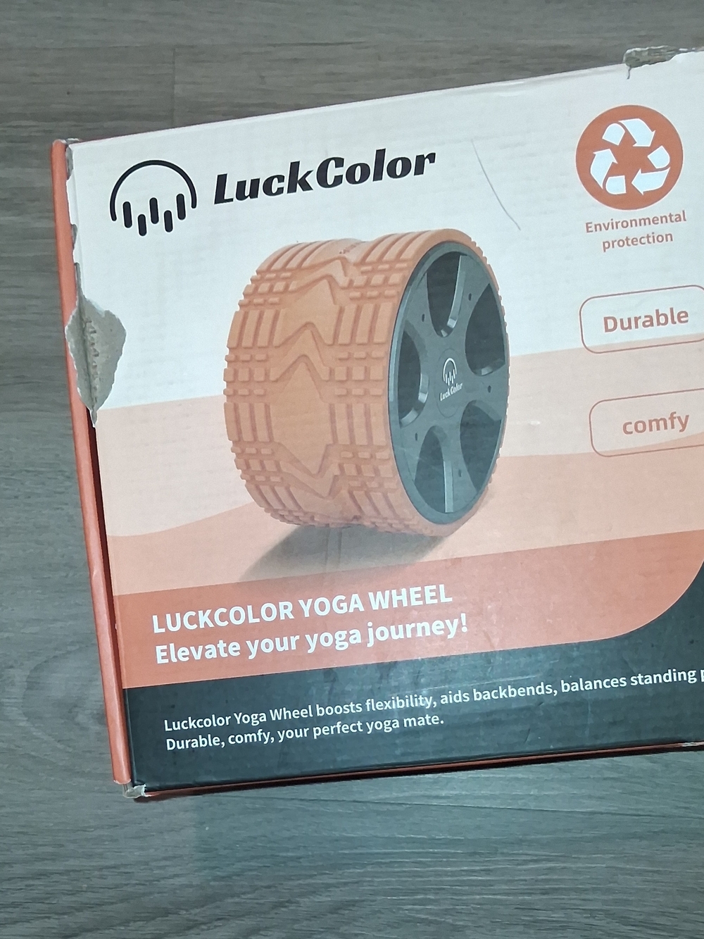 YOGA WHEEL Luckcolor Teal(acid blue) L